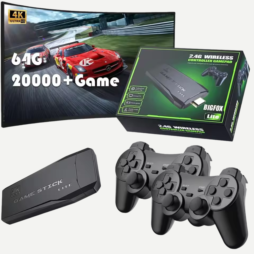 Update Retro Video Game Console 2.4G Wireless Console Game Stick 4k 20000 Game