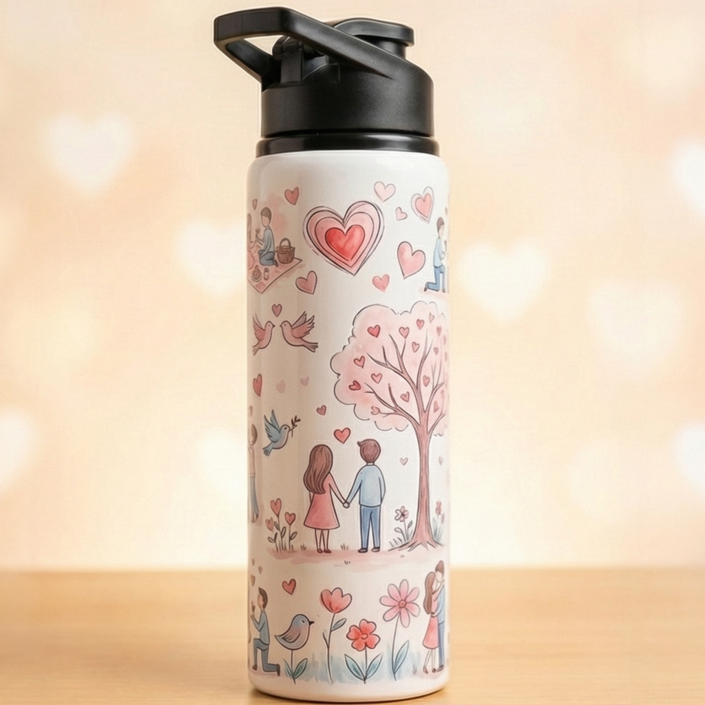 Unique Personalized Water Bottle – Custom Printed Design Bottle