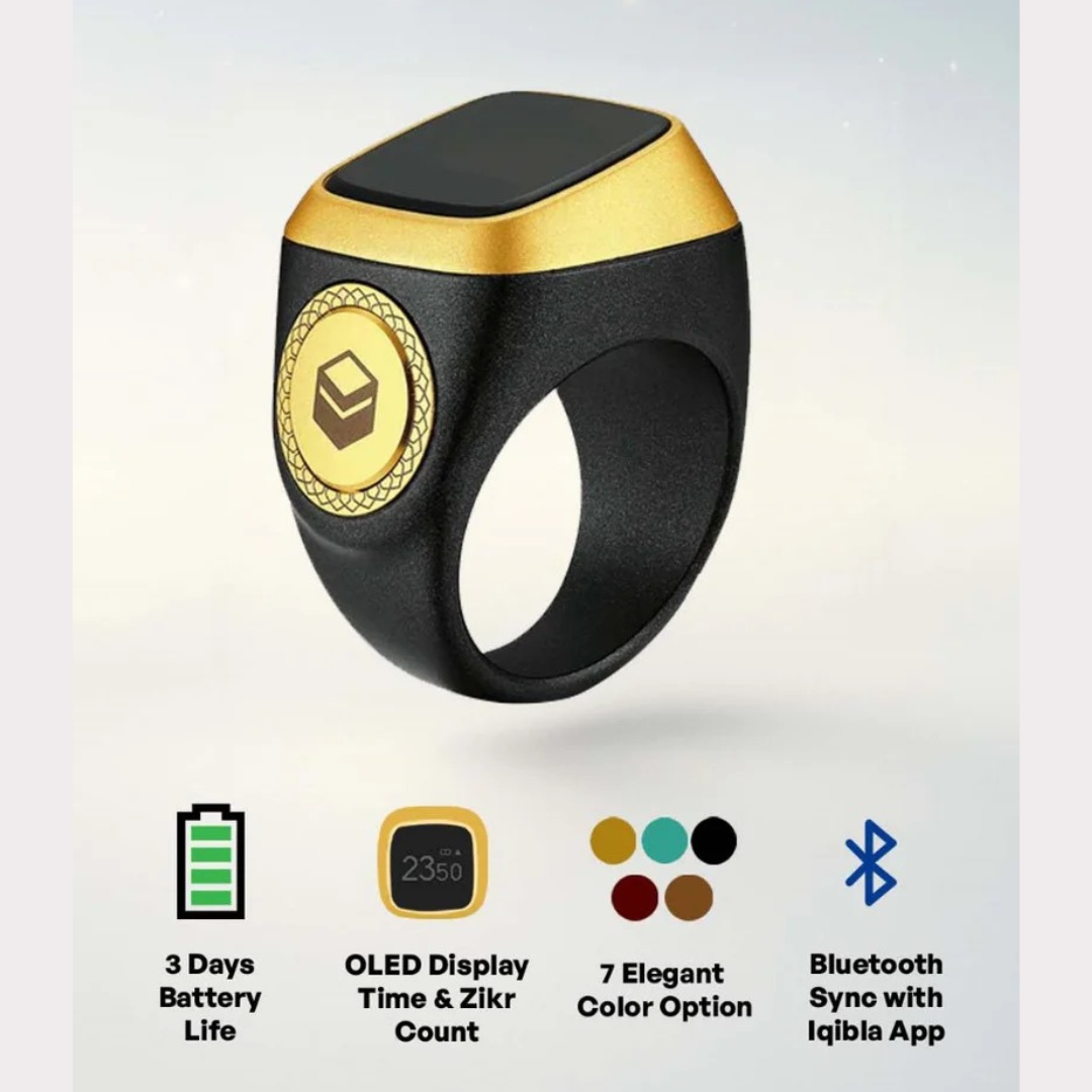 iQibla Zikr1 Lite – Smart Tasbih Counter & Prayer Reminder Ring