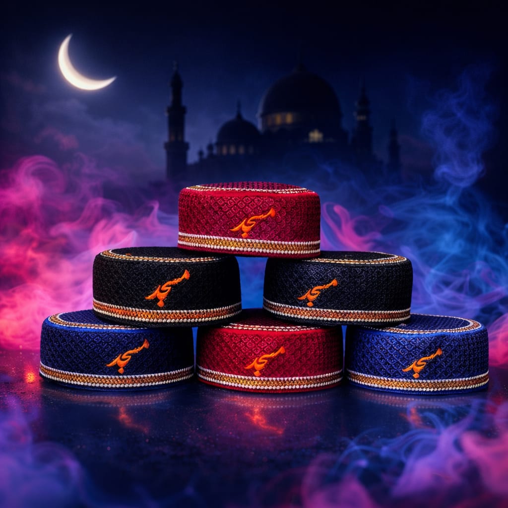 Premium Islamic Prayer Caps for Mosque – Available in Dozen for Daily Salah